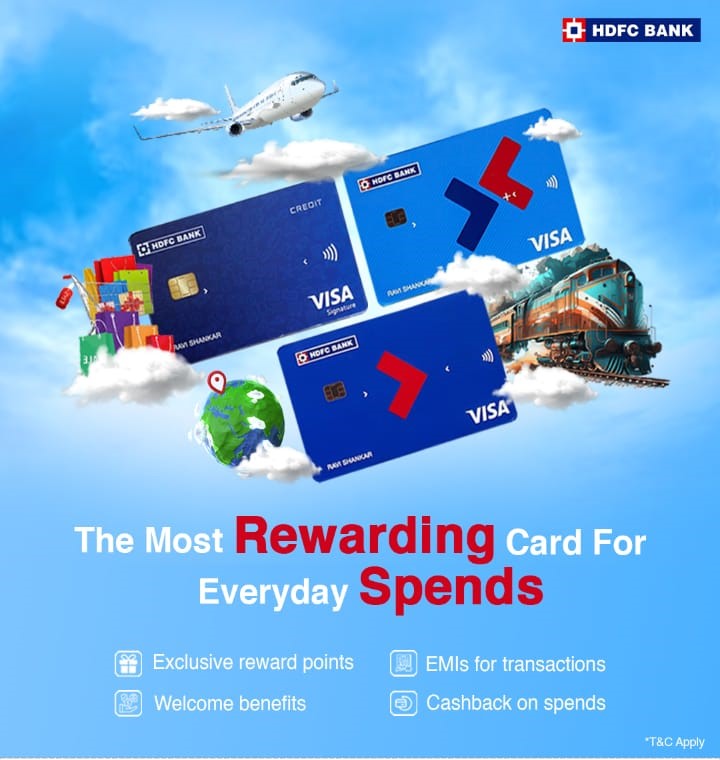 hdfc bank rewarding card joining